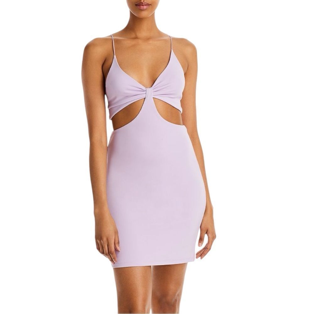 ALICE + OLIVIA Cut-Out Jersey Dress‎ Size 12 Lavender